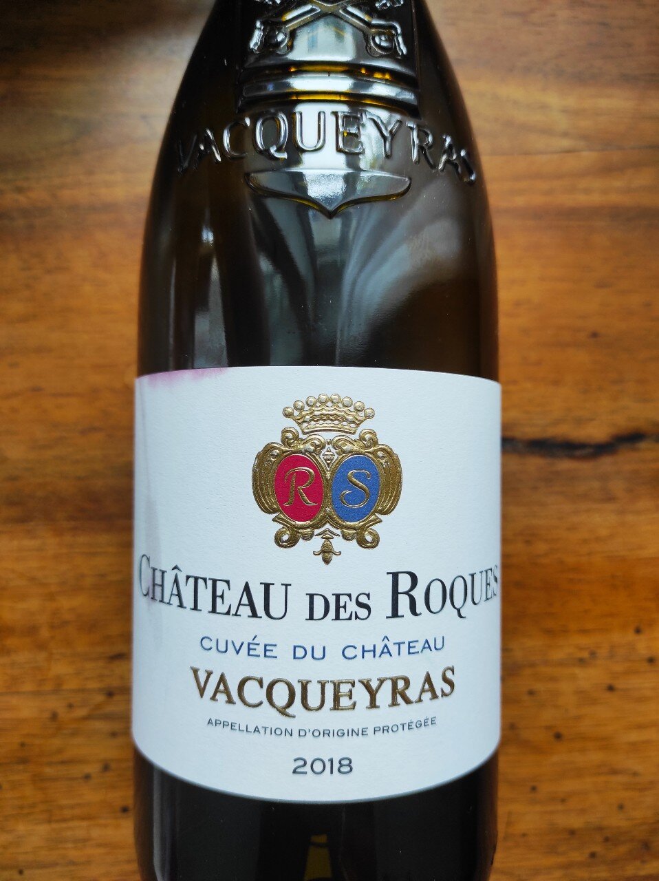 Cuvée du Château Vacqueyras 2018, Château Des Roques — Wine Vein